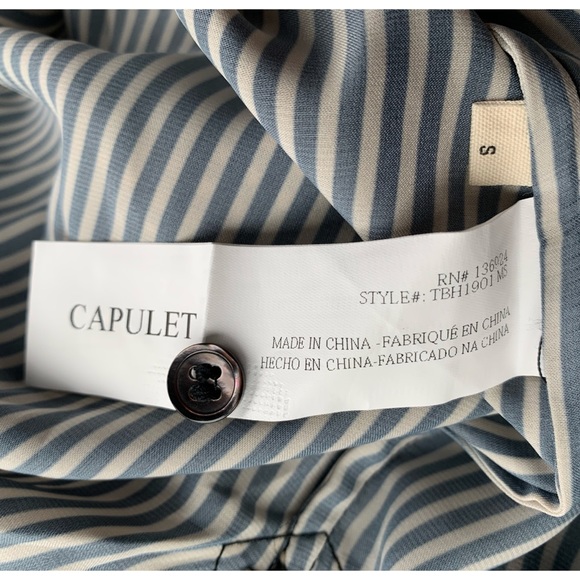 🆕 Capulet : Inga striped button down blouse - Picture 6 of 9